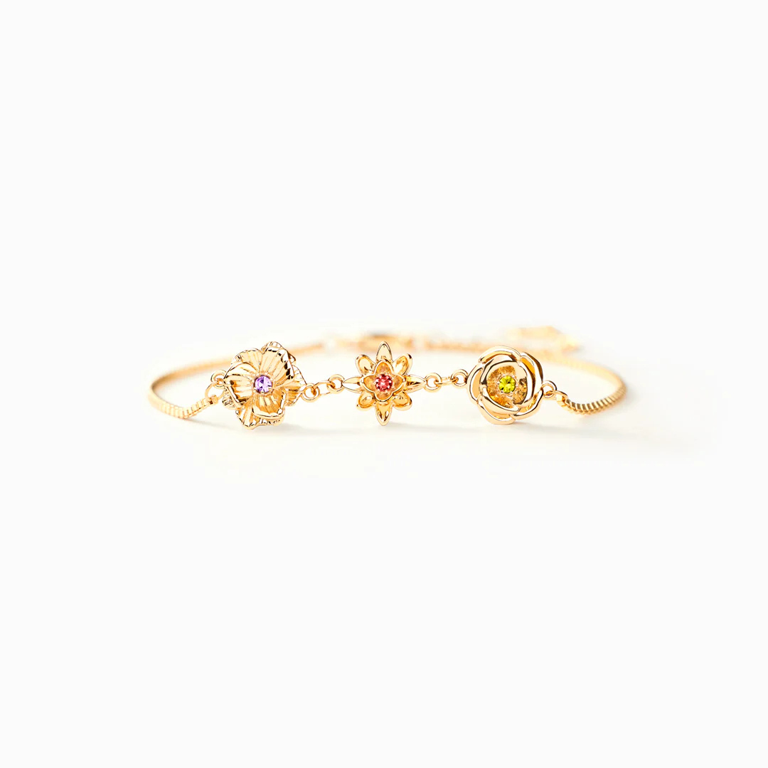 Gepersonaliseerde Geboortebloem Armband